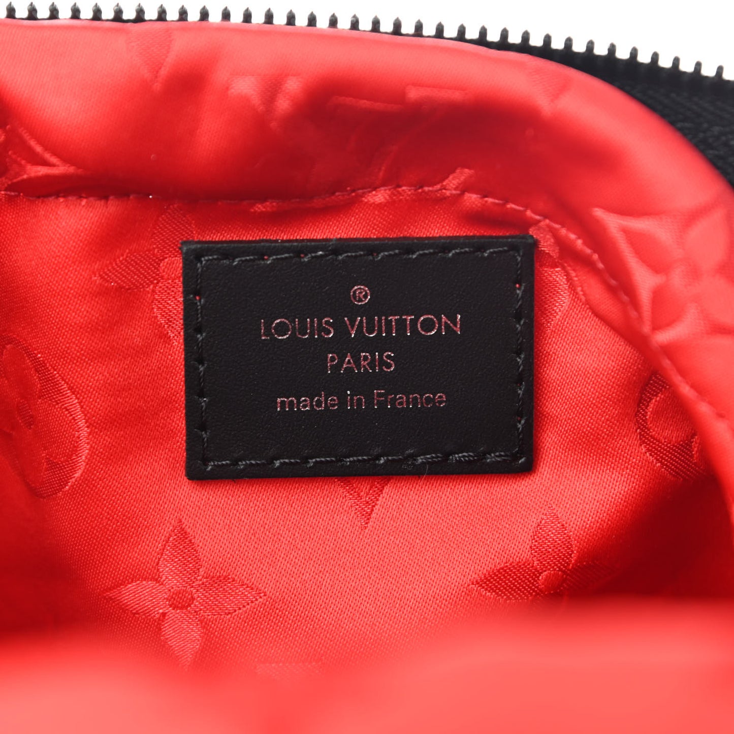Patent Calfskin Laced Monogram Alma PM Black