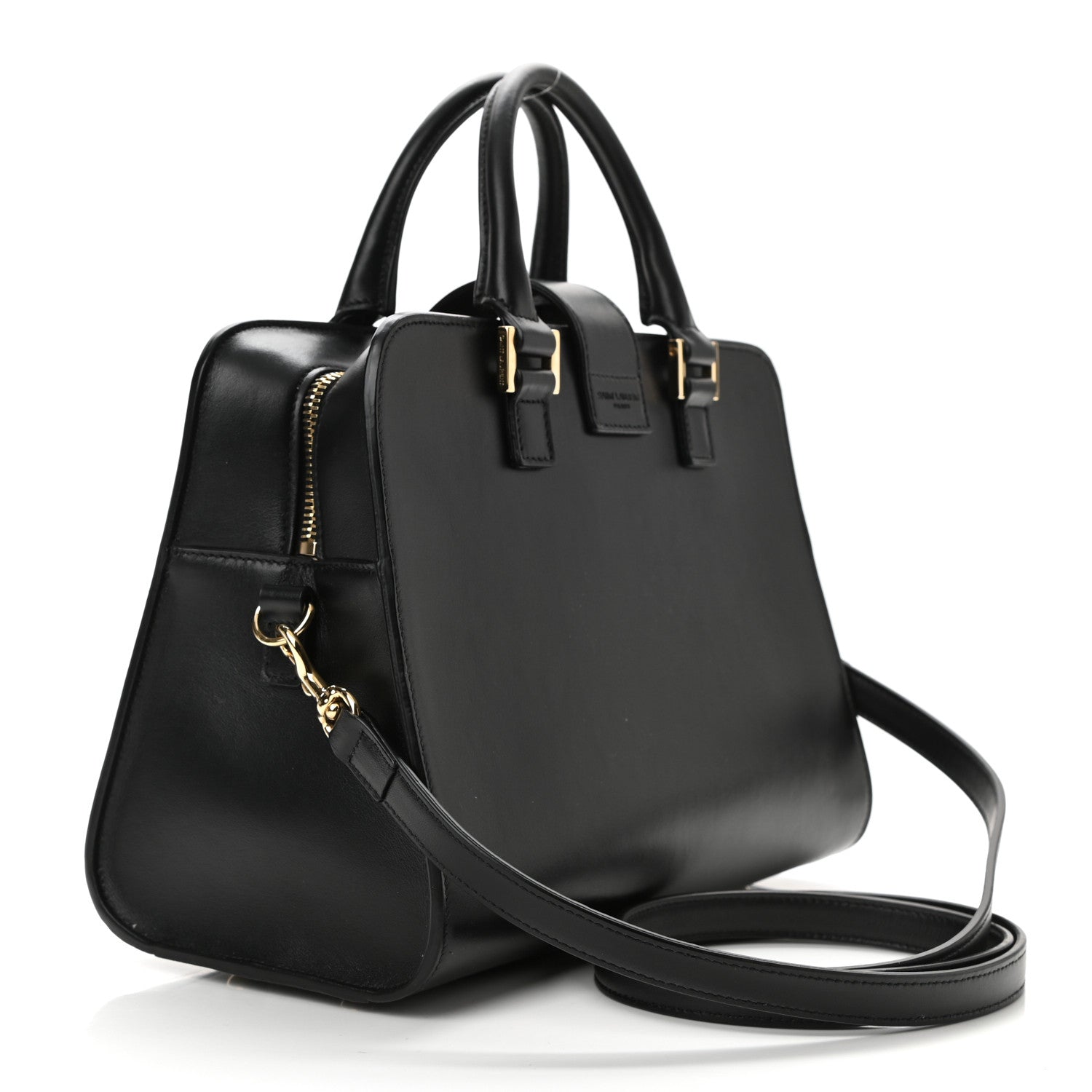 Saint Laurent Calfskin Monogram Baby Cabas Black 3 of 10