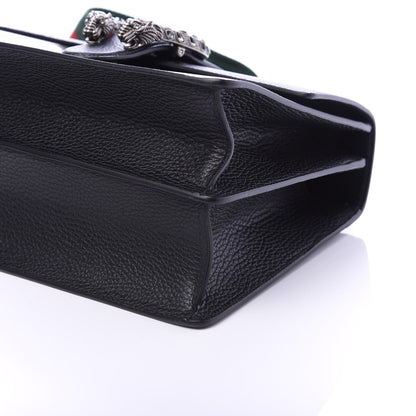Gucci Dollar Calfskin Crystal Web Medium Dionysus Bamboo Top Handle Bag Black Black Diamond 6 of 9