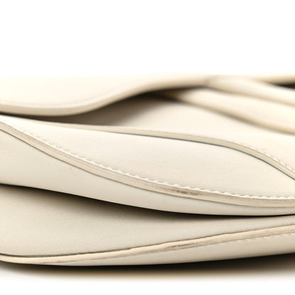 Christian Dior Ultra Matte Calfskin Mini Saddle Bag White 9 of 11