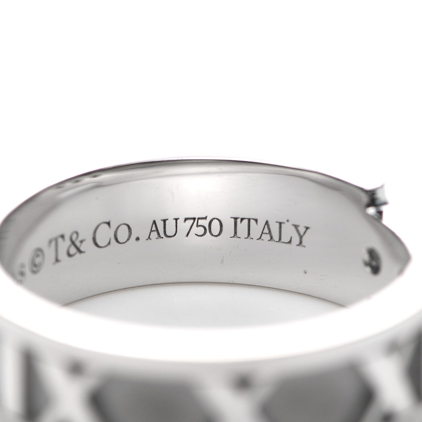 18K White Gold Diamond Atlas Ring 49 5