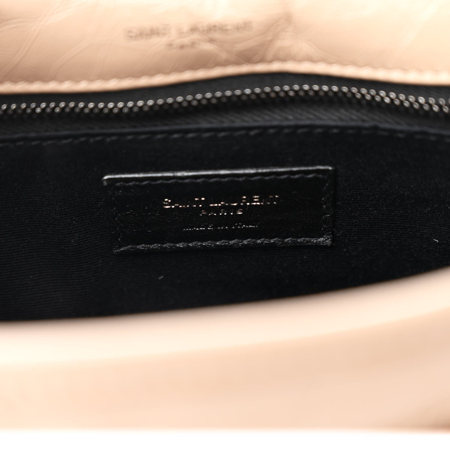 Saint Laurent Crinkled Calfskin Matelasse Monogram Medium Niki Chain Satchel Light Taupe 6 of 10