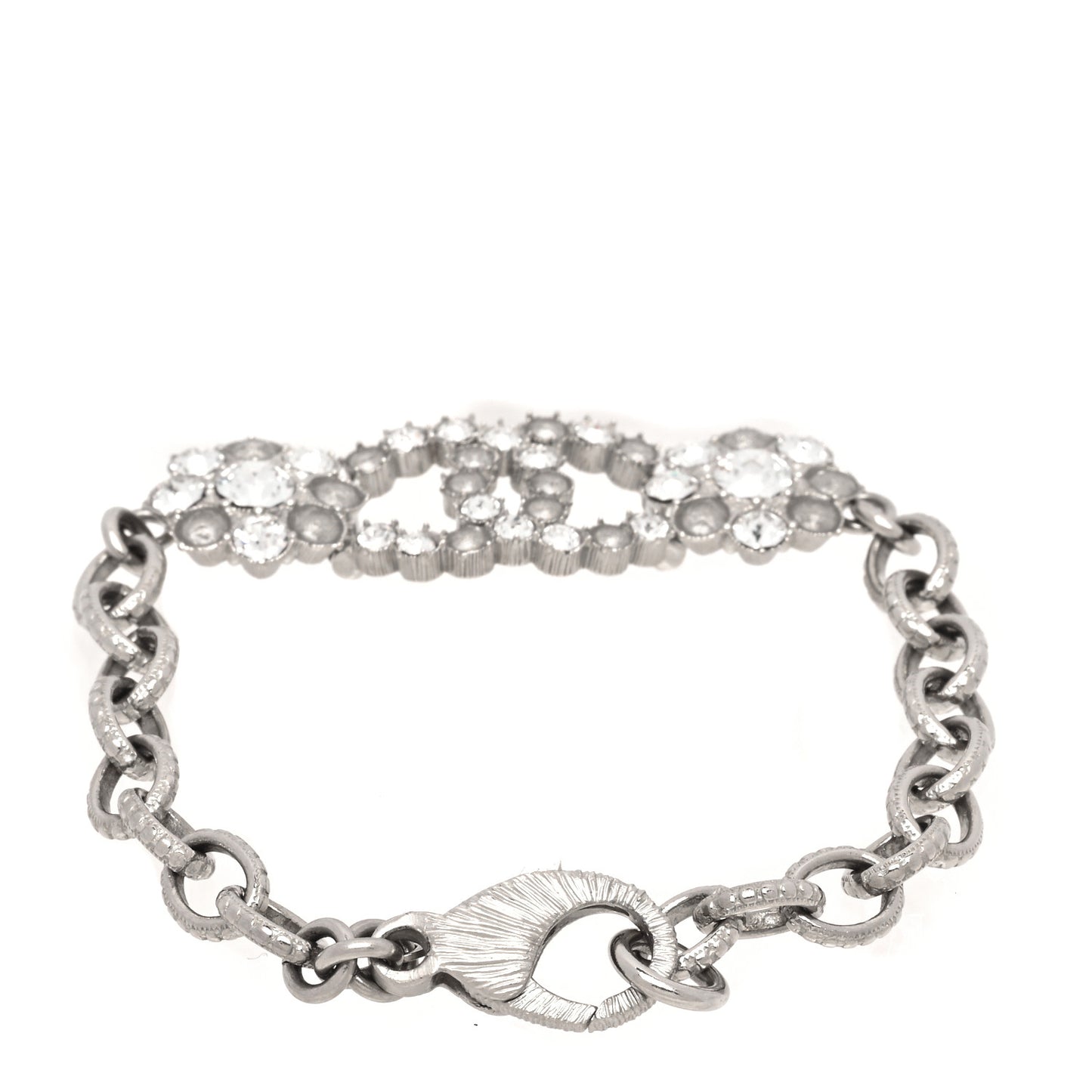 Crystal CC Bracelet Silver