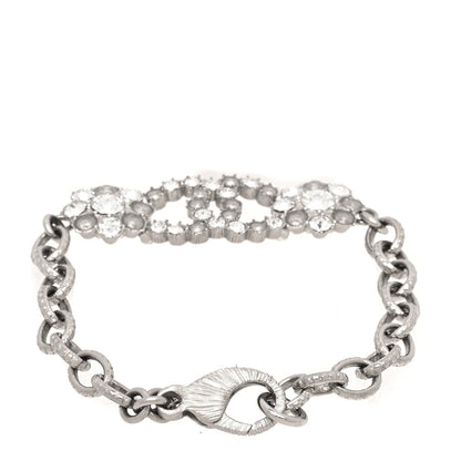 Chanel Crystal CC Bracelet Silver 3 of 6