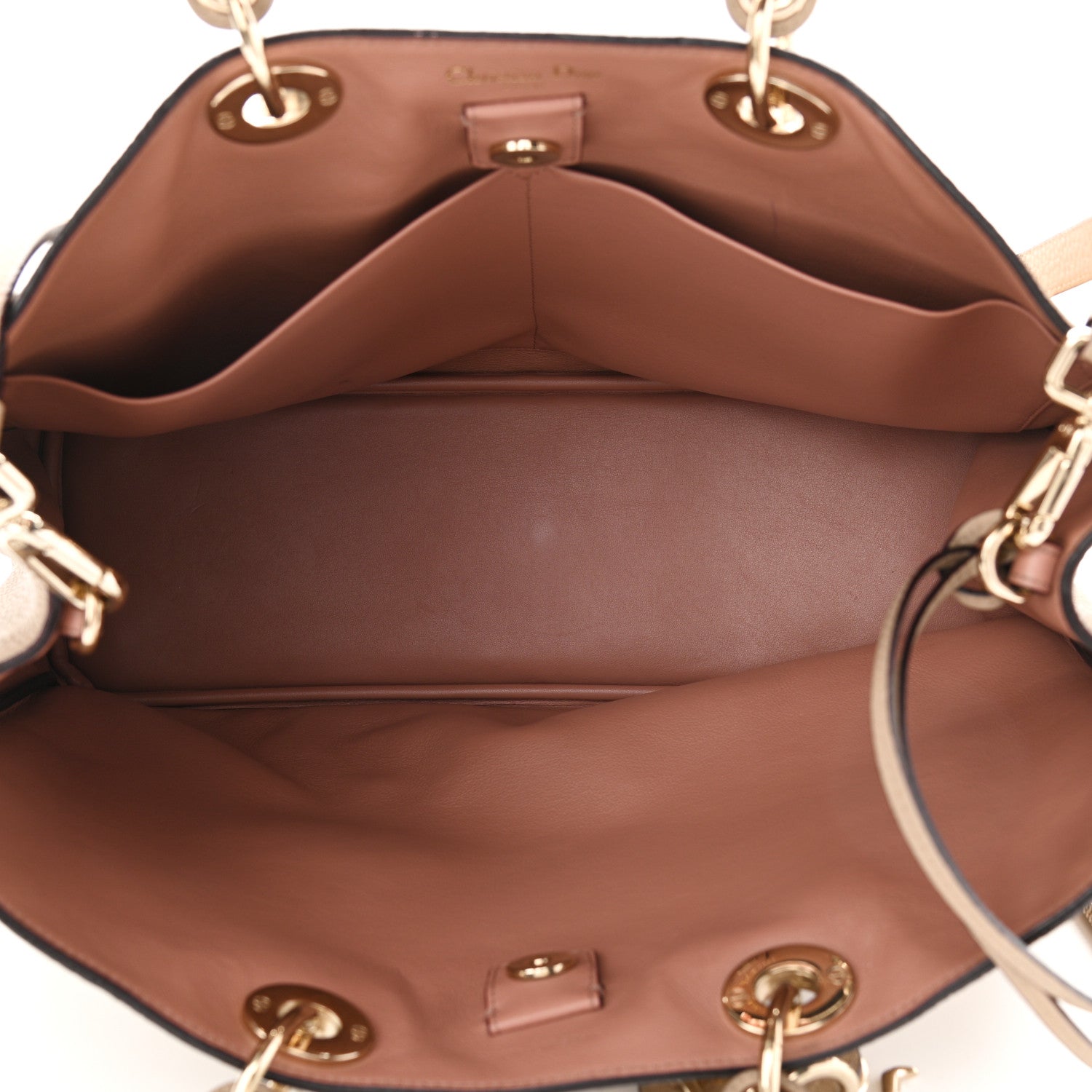 Christian Dior Bullcalf Large Diorissimo Tote Beige Petale 6 of 28