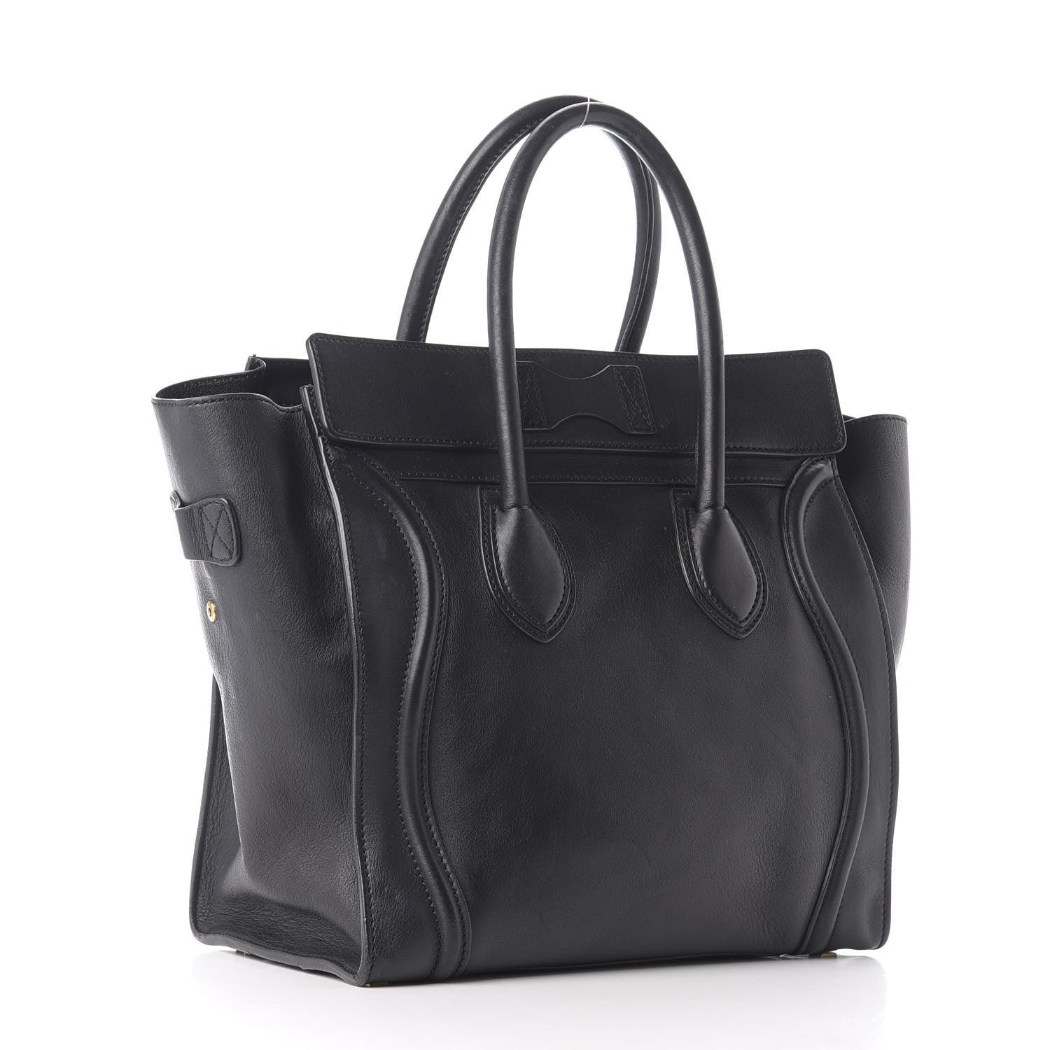 Celine Smooth Calfskin Mini Luggage Black 2 of 8