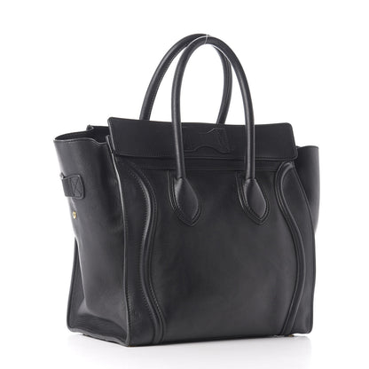 Celine Smooth Calfskin Mini Luggage Black 2 of 8