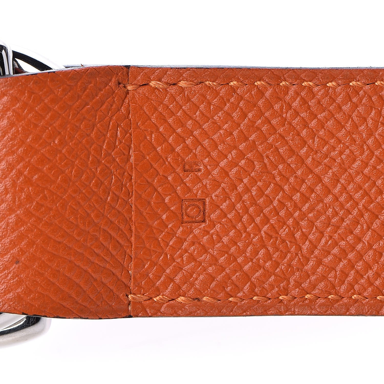 Hermes Epsom Belt Scarf Loop Orange 4 of 5