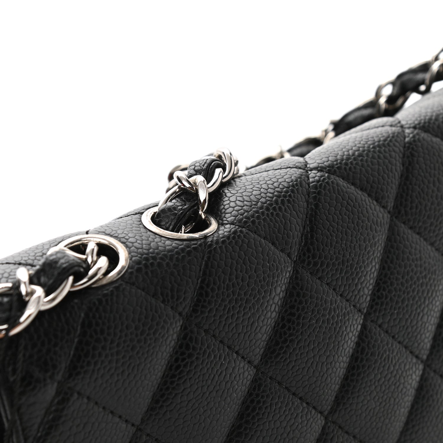 Chanel Caviar Quilted Jumbo Single Flap Black 11 of 11