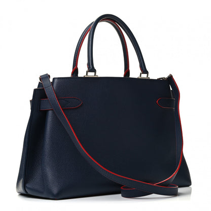 Louis Vuitton Calfskin Lockme Day Marine Rouge 2 of 4