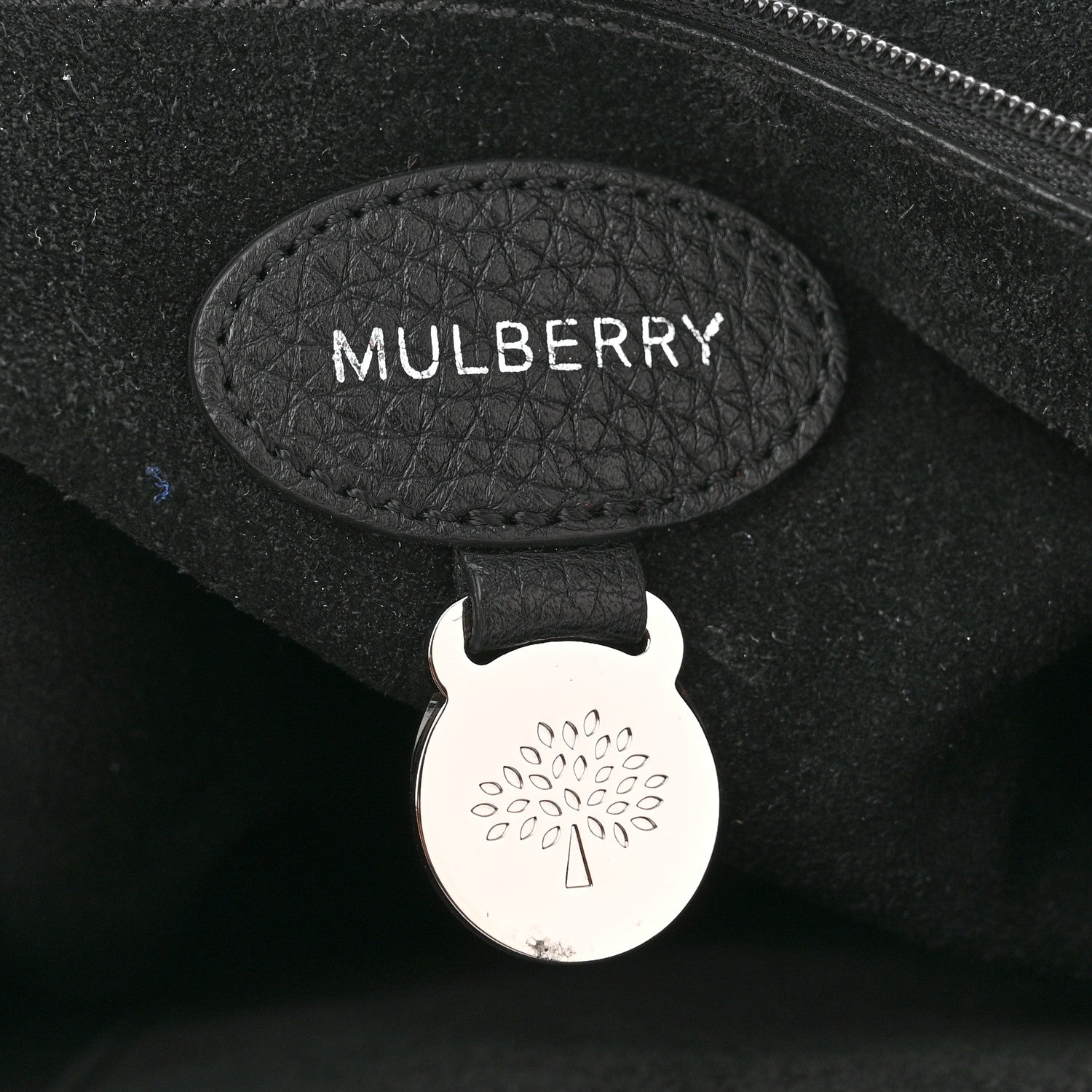 Mulberry Small Classic Grain Calfskin Medium Lily Flap Black 6 of 12