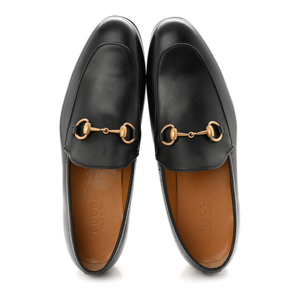 Gucci Calfskin Horsebit Mens Jordaan Loafers 8 Black 2 of 10