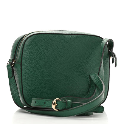 Gucci Pebbled Calfskin Small Soho Disco Bag Emerald Green 3 of 10