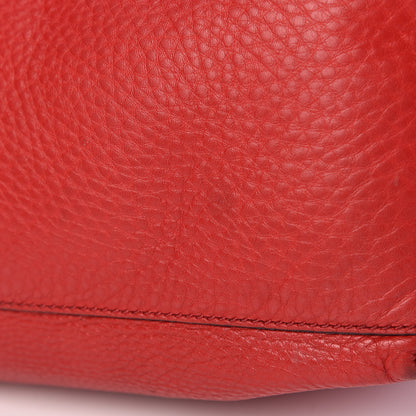Gucci Pebbled Calfskin Medium Soho Chain Shoulder Bag Tabasco Red 18 of 25