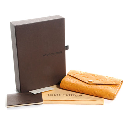 Louis Vuitton Empreinte Compact Curieuse Wallet Safran 7 of 10