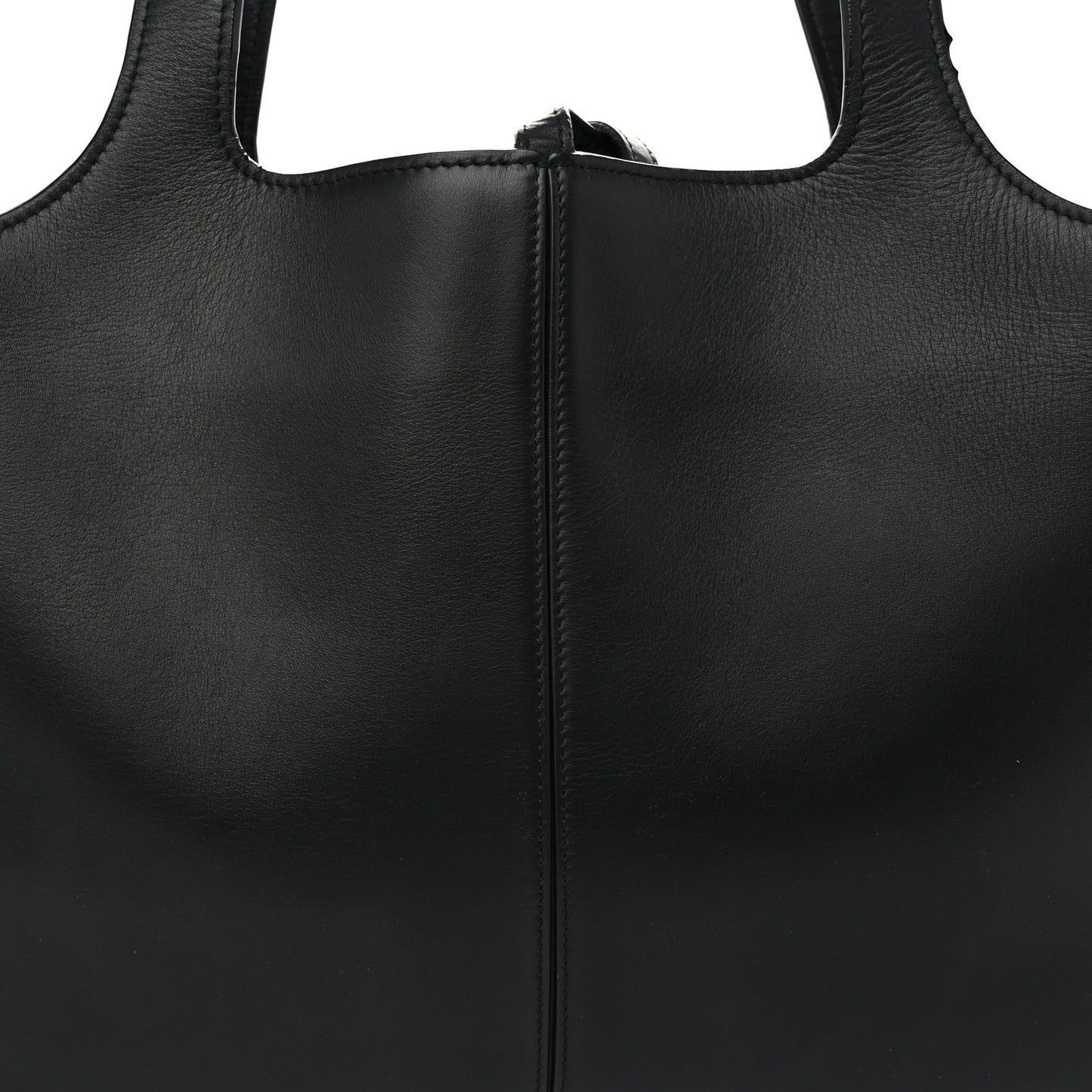 Smooth Calfskin Small Tri-Fold Bag Black