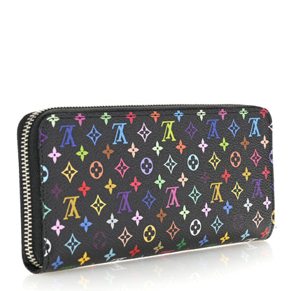 Louis Vuitton LV X TM Monogram Multicolor Clemence Wallet Black 3 of 8