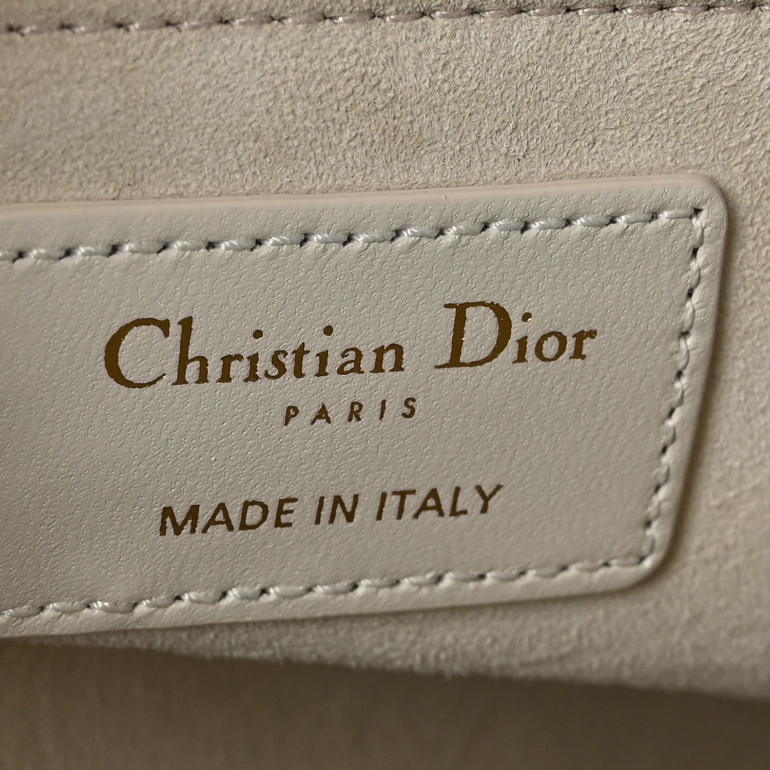 Christian Dior Lambskin Cannage Medium Lady Dior Ivory 6 of 10