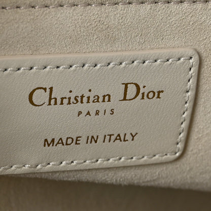 Christian Dior Lambskin Cannage Medium Lady Dior Ivory 6 of 10