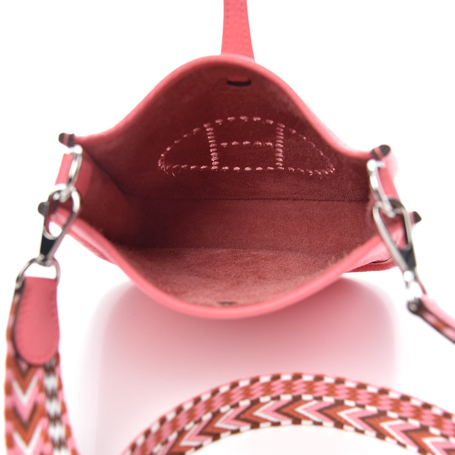 Hermes Taurillon Clemence Allegro Evelyne TPM Rose Azalee Rose Confetti 5 of 10