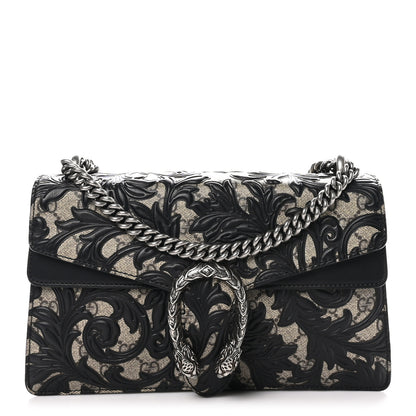 Gucci GG Supreme Monogram Arabesque Small Dionysus Shoulder Bag Black 1 of 11