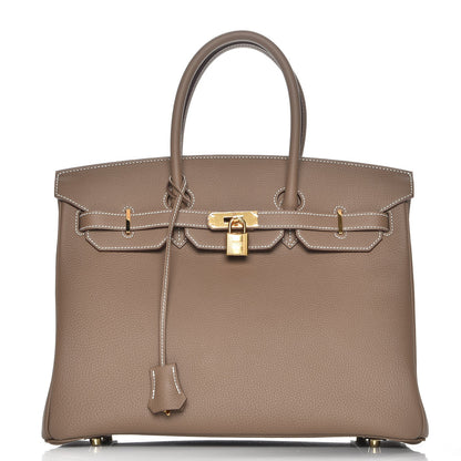 Hermes Togo Birkin 35 Etoupe 1 of 29