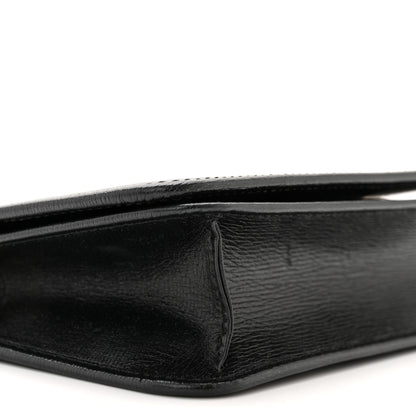 Gucci Dollar Calfskin Garden Mystic Eye Chain Wallet Black 7 of 9