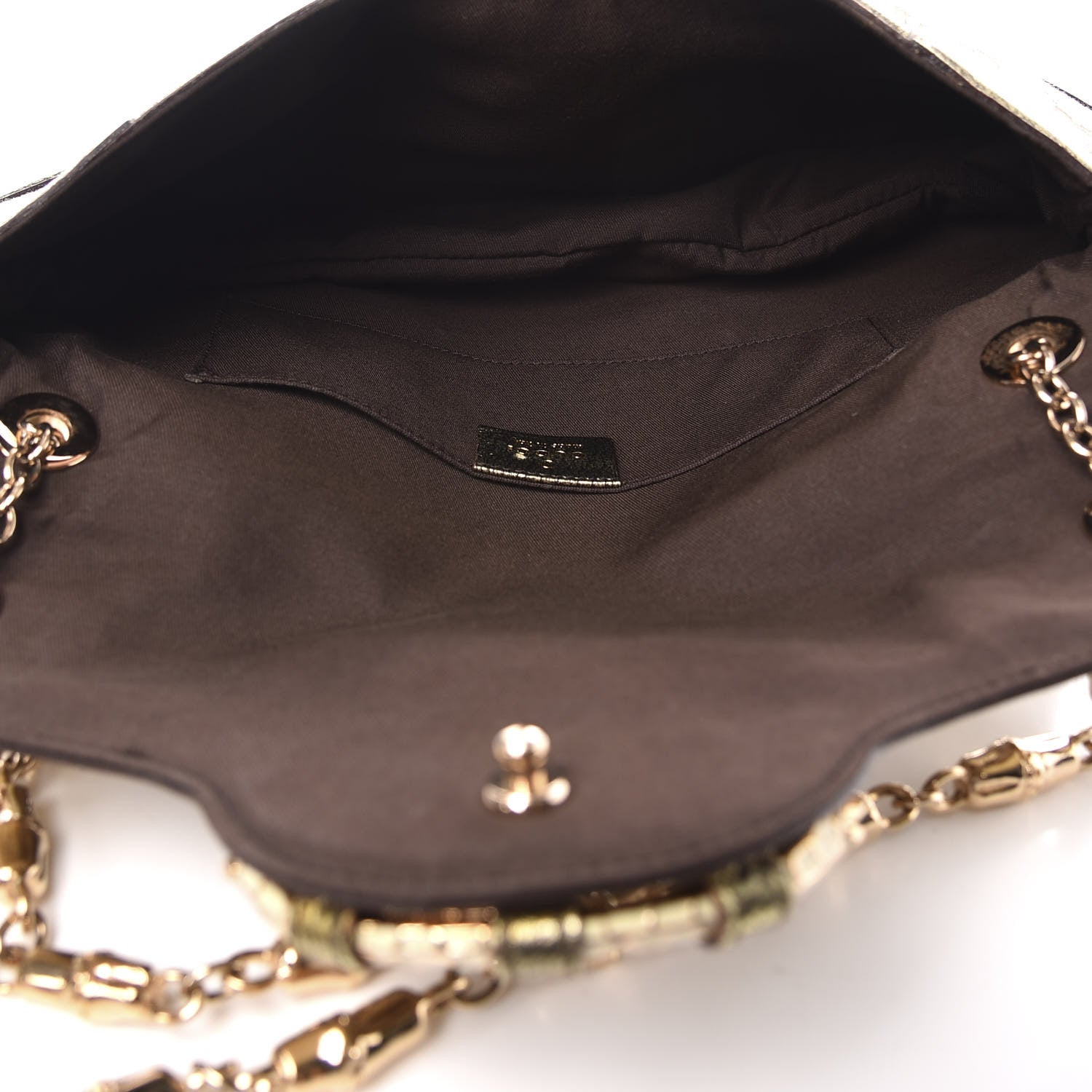 Gucci Monogram Tom Ford Jeweled Dragon Bag Gold 4 of 9