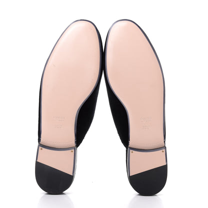 Gucci Velvet Marquise Crystals Womens Princetown Slippers 38.5 Black 6 of 11