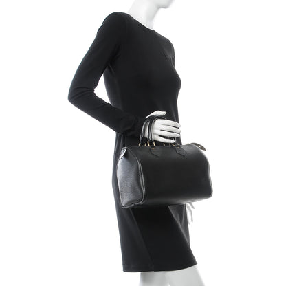 Louis Vuitton Epi Speedy 25 Black 2 of 15