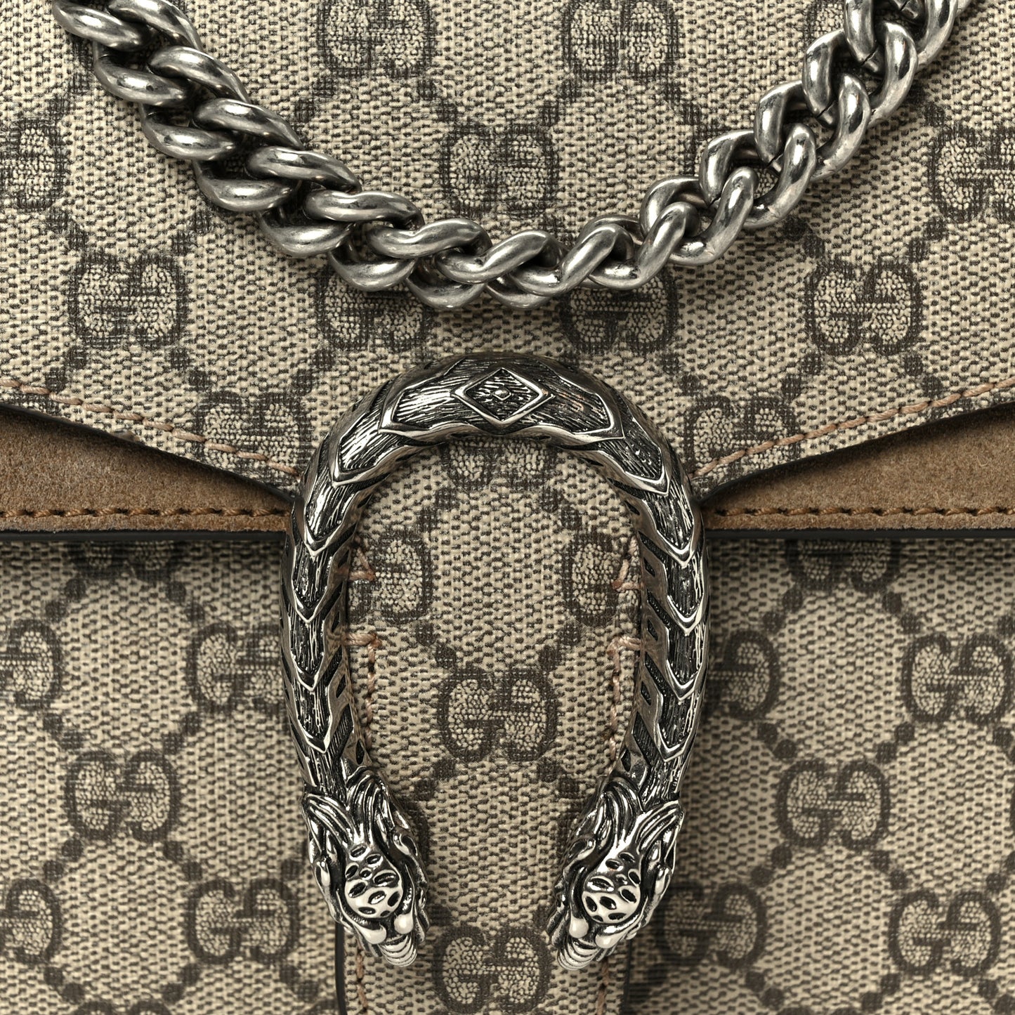 GG Supreme Monogram Mini Dionysus Shoulder Bag Taupe