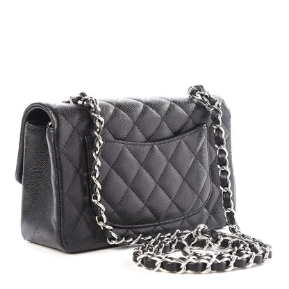 Chanel Caviar Quilted Mini Rectangular Flap Black 2 of 9