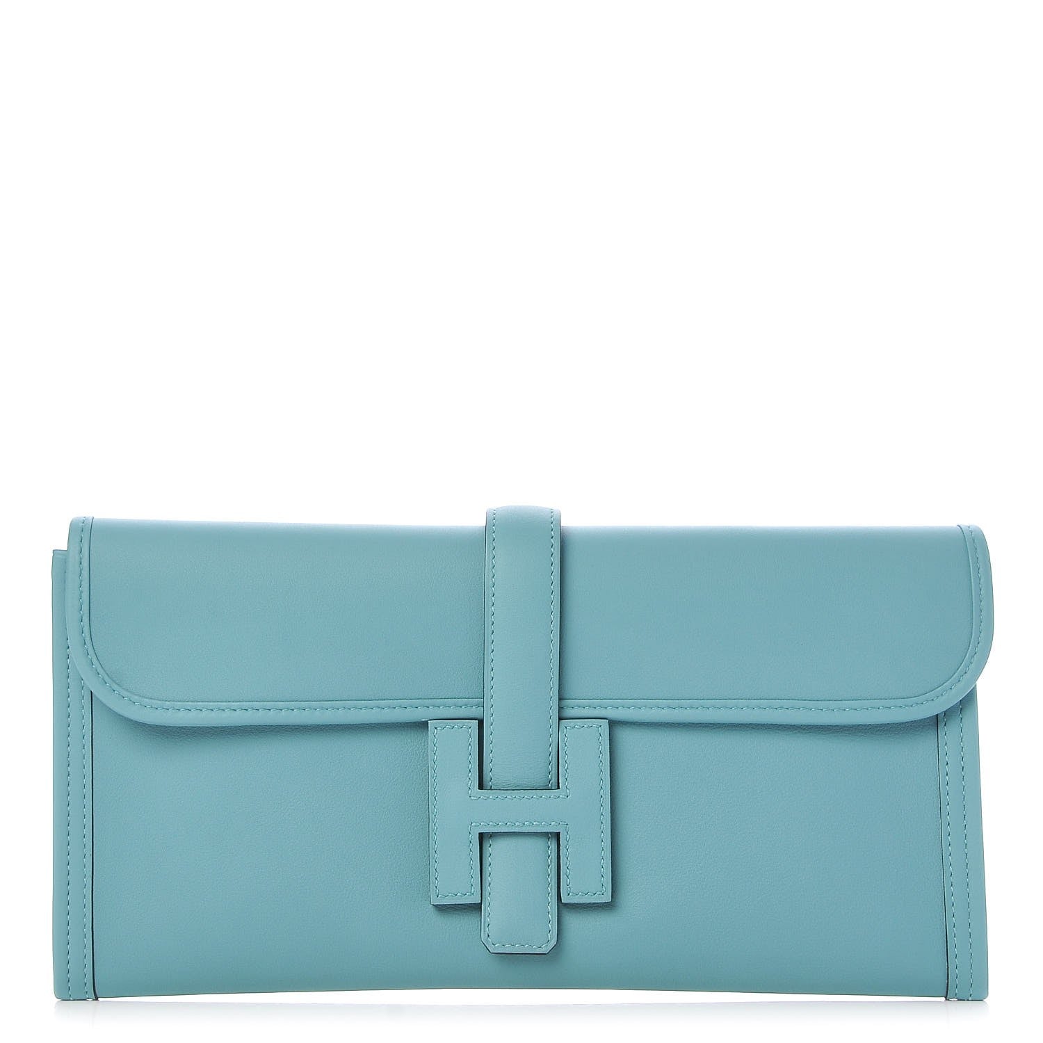 Hermes Swift Jige Elan 29 Clutch Bleu Saint Cyr 1 of 7