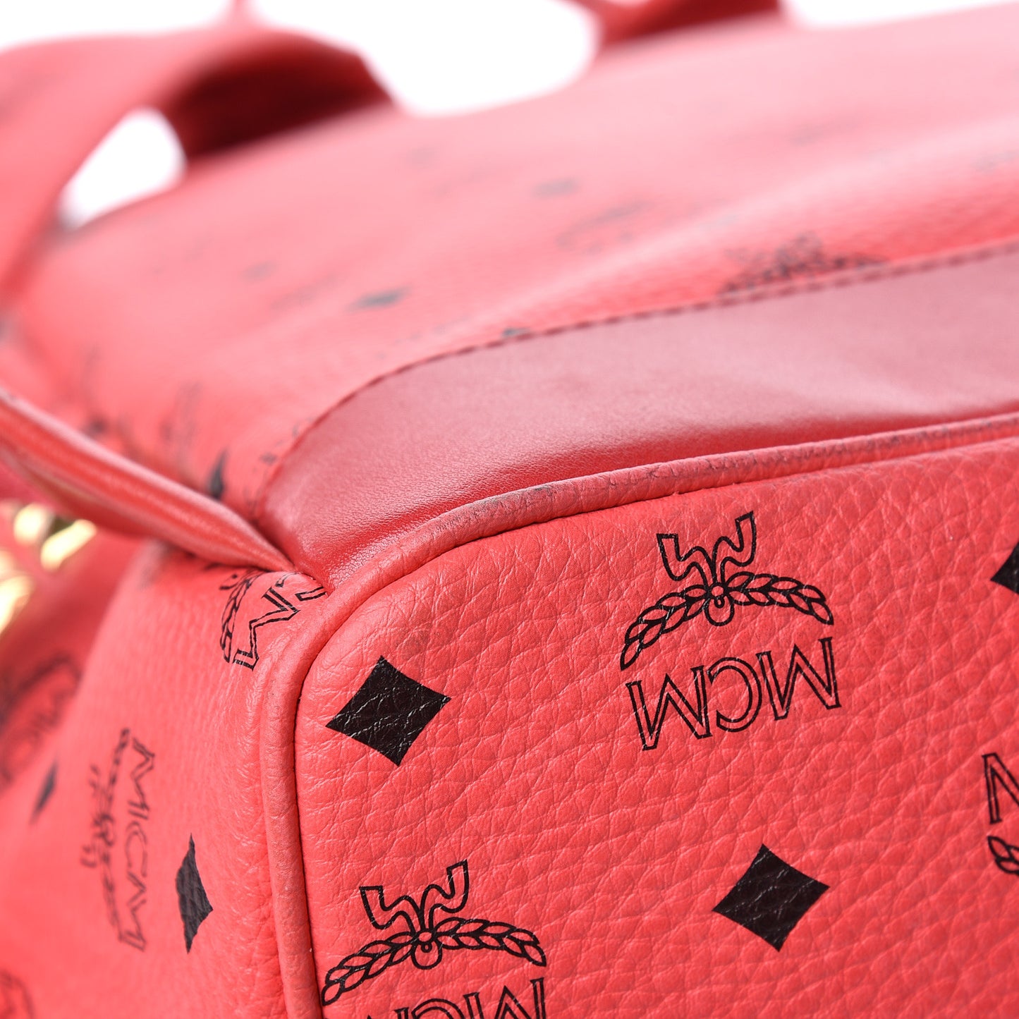 Visetos Medium Side Stud Stark Backpack Coral