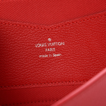 Louis Vuitton Calfskin Lockme II Wallet Rubis 6 of 8