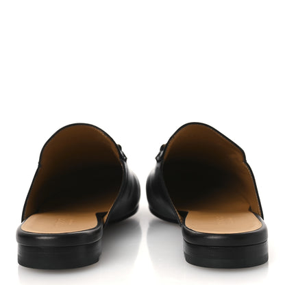 Gucci Calfskin Womens Princetown Slippers 37.5 Black 6 of 11