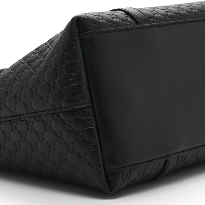 Gucci Soft Microguccissima Small Zippered Satchel Black 10 of 11