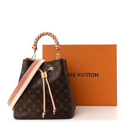 Louis Vuitton Monogram Braided Neonoe MM Peach Cream 12 of 12