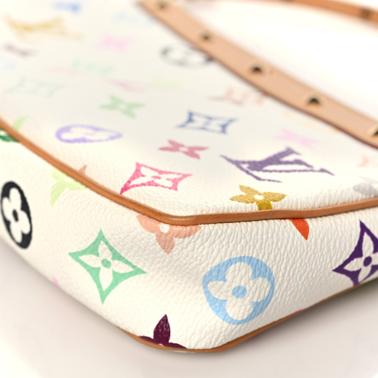 Monogram Multicolor Pochette Accessories White