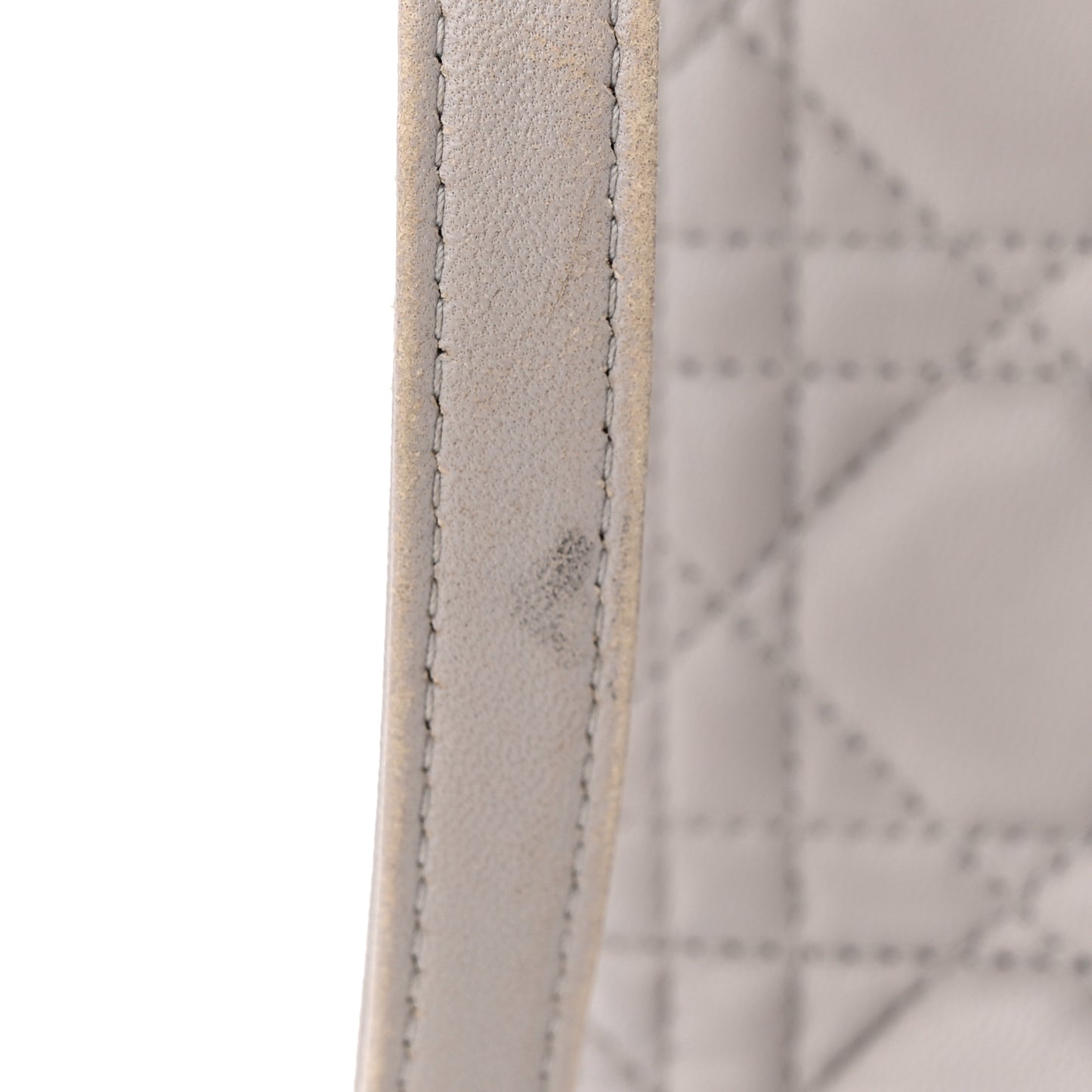 Lambskin Cannage Medium Lady Dior Grey