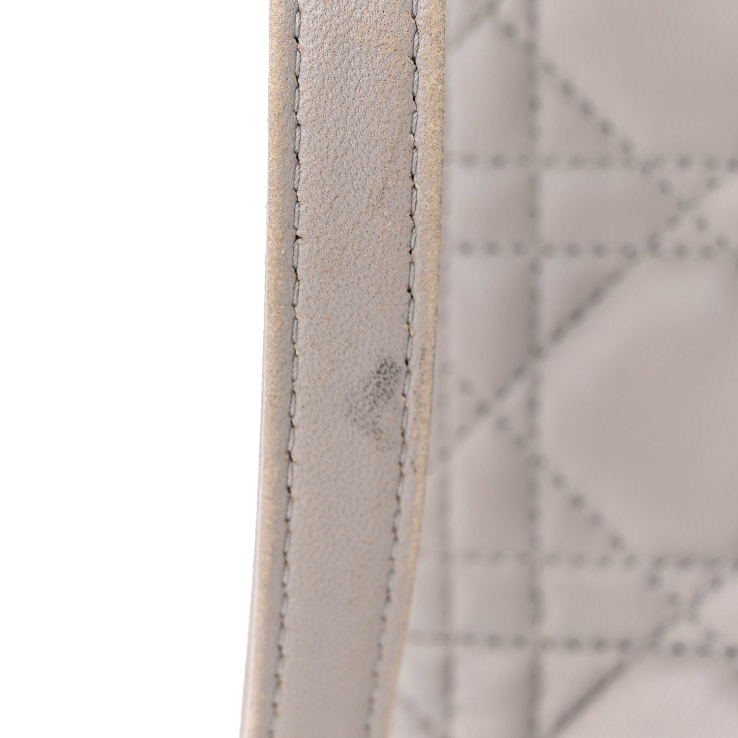 Christian Dior Lambskin Cannage Medium Lady Dior Grey 15 of 16