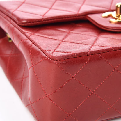 Chanel Lambskin Quilted Mini Square Flap Red 10 of 16