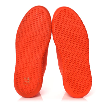 Hermes Mesh Technical Canvas Womens Team Sneakers 37 Orange 5 of 7