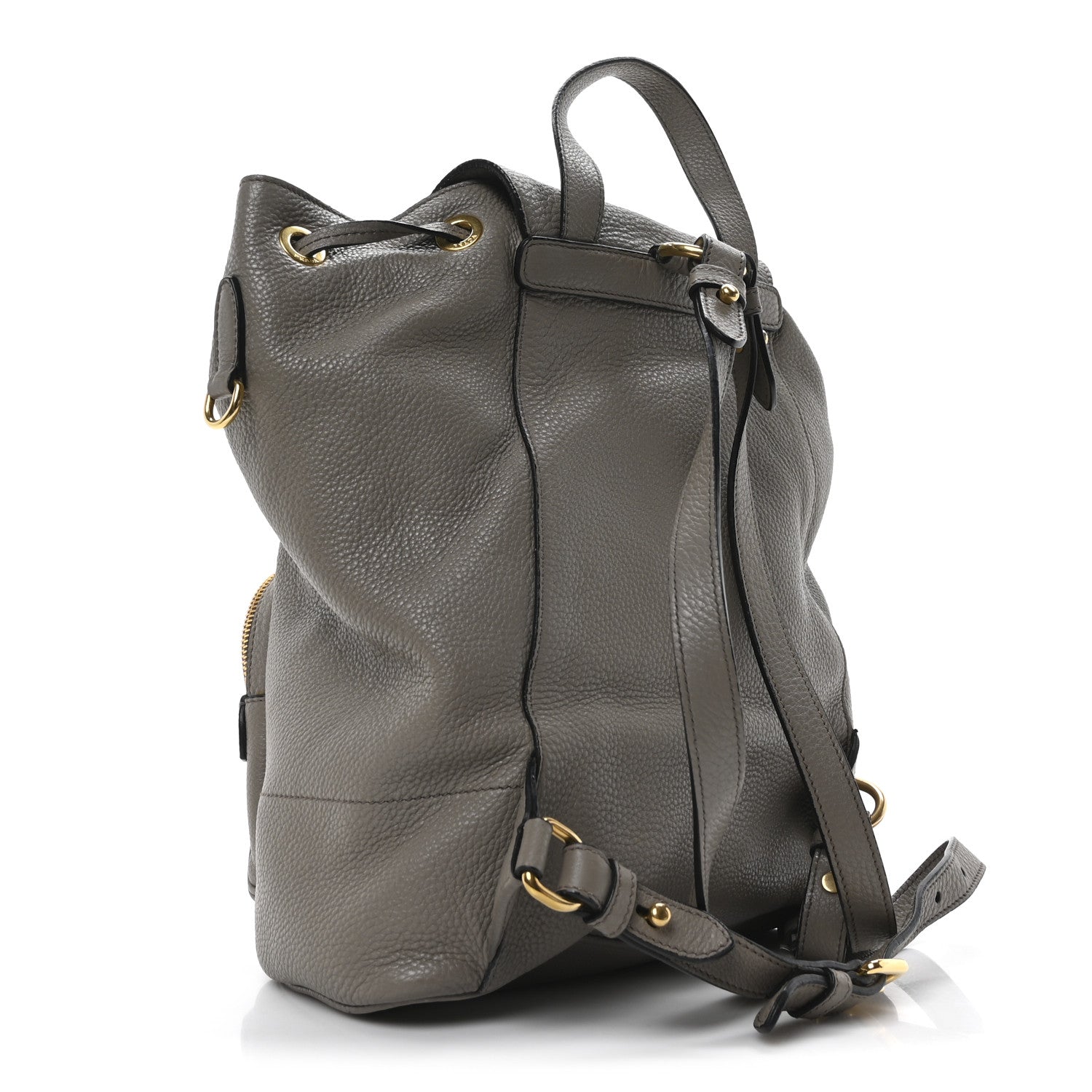 Prada Vitello Daino Backpack Argilla 3 of 9