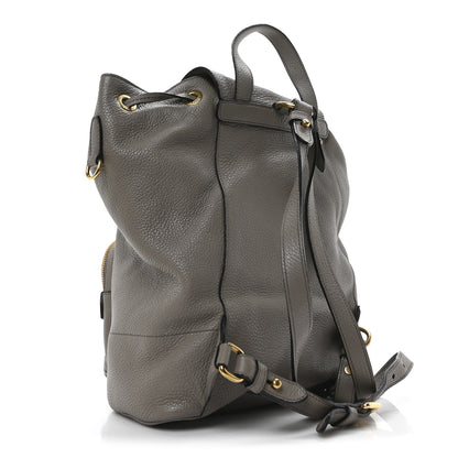 Prada Vitello Daino Backpack Argilla 3 of 9