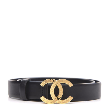 Chanel Calfskin Paris Button CC Belt 85 34 Black 1 of 6