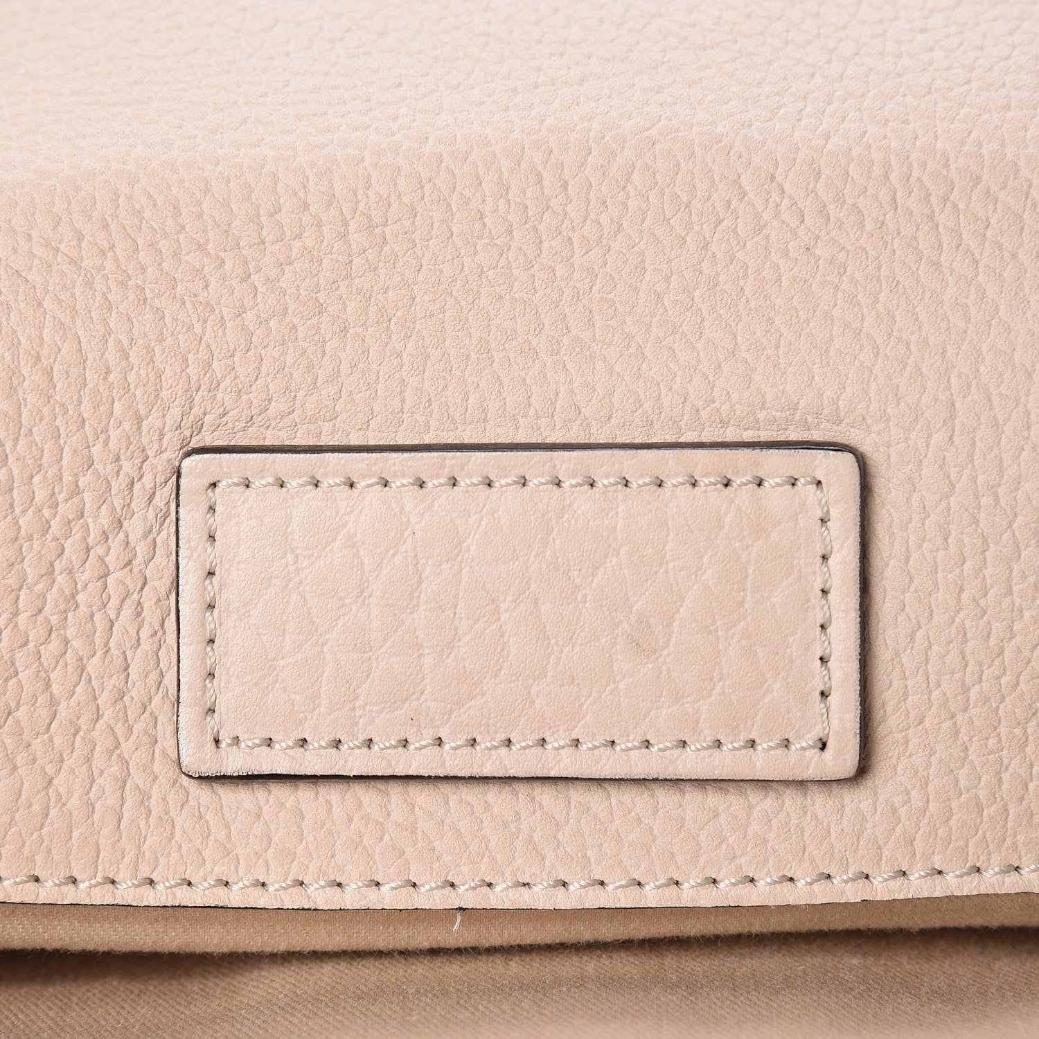 Chloe Grained Calfskin Medium Sally Flap Bag Beige 9 of 14