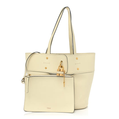 Chloe Smooth Grained Calfskin Small Aby Tote White 1 of 16