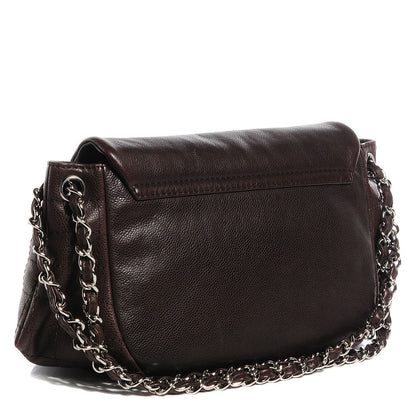 Chanel Caviar Half Moon Large Flap Dark Brown 3 of 7