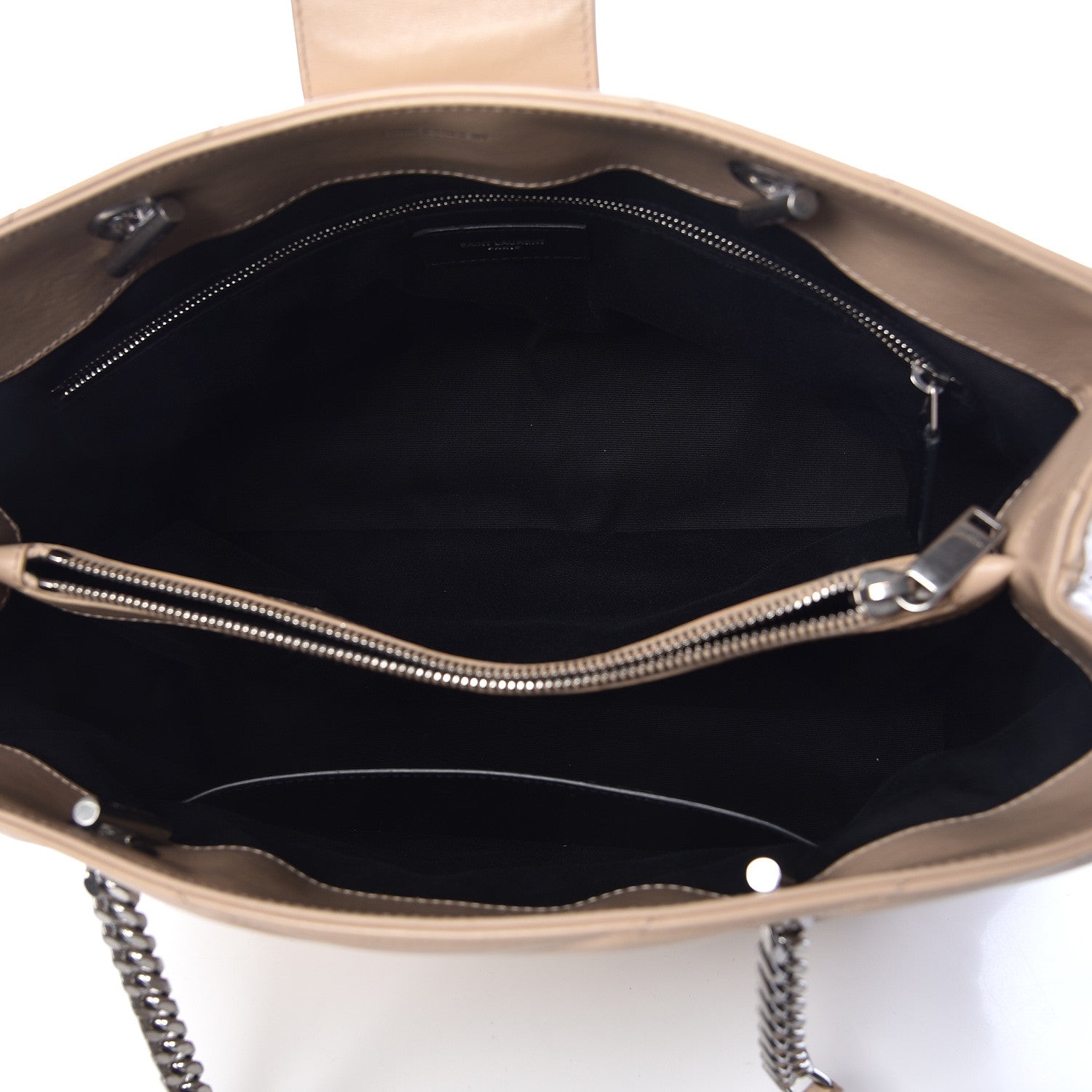 Saint Laurent Calfskin Y Quilted Monogram Large Loulou Shopper Nude Powder 5 of 12